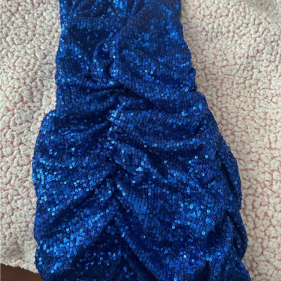 NWOT Blue sequin dress size small fashion nova - Picture 4 of 5